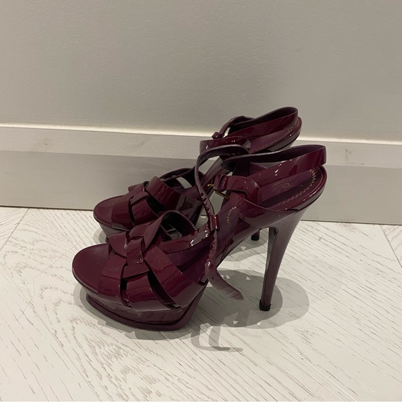 TRIBUTE PLATFORM SANDALS IN PATENT LEATHER - Picture 3 of 11